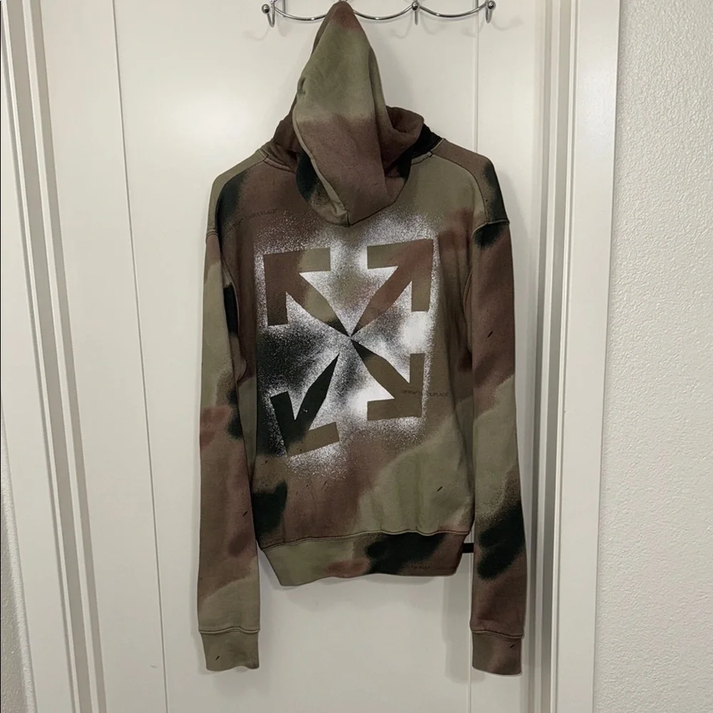 Off White Camouflage Hoodie Size S LIMITE EDITION
